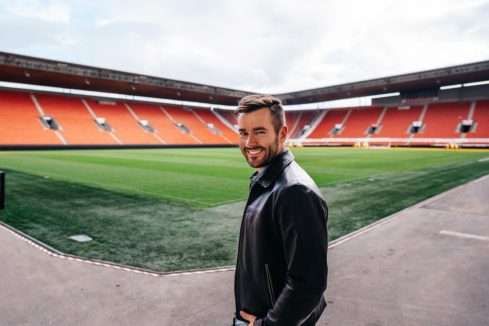 Marek Ztracený na stadionu Eden